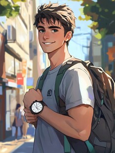 妖精漫画脑洞剧情横幅：月下狐妖恋歌的狐妖少女与少年在月色中并肩而立